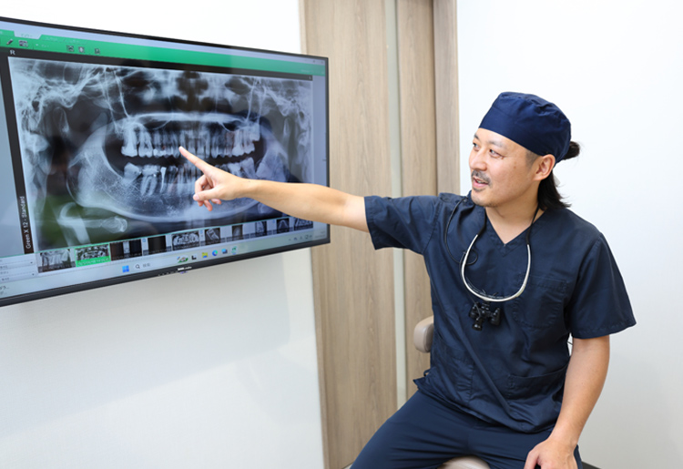 しっかり診査・診断を行い、納得のできる治療